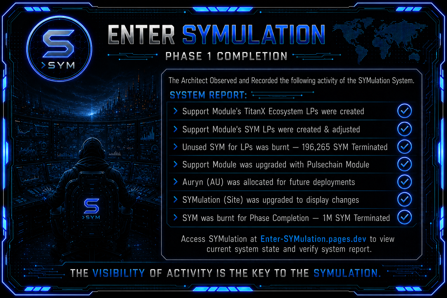 Enter SYMulation Phase 1 Completion Report